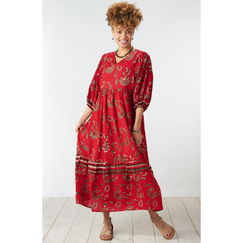 Zahara Blouson Maxi Dress - Salsa