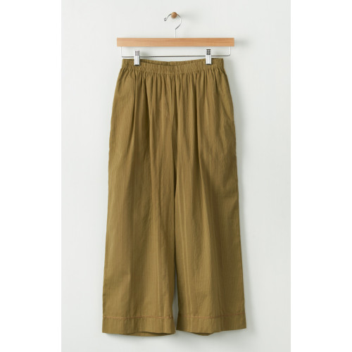 Voile Lightweight Pull-On Layering Culottes - Algae green Voile Lightweight Pull-On Layering Culottes - Algae green