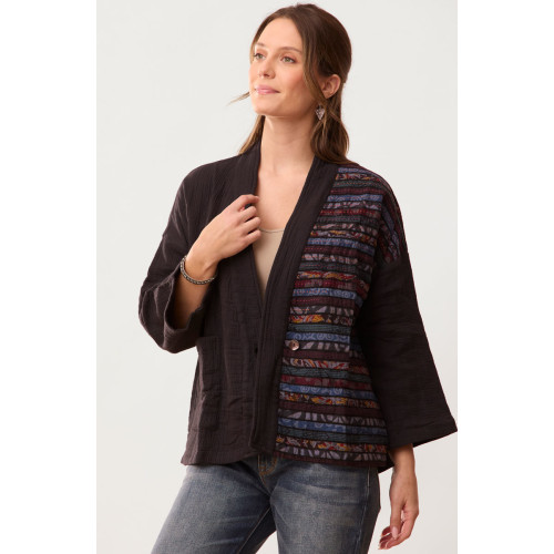 Malvi Upcycled Jacket - Black/Chindi Malvi Upcycled Jacket - Black/Chindi