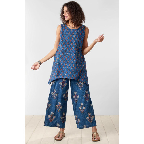 Sangli Wide-Leg Pant - Indigo Sangli Wide-Leg Pant - Indigo