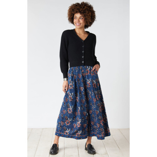 Natural Dye Gaucho Pant - Indigo