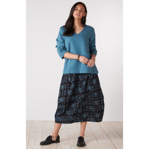 Aruna Pull-On Lantern-Hem Skirt - Mineral blue Aruna Pull-On Lantern-Hem Skirt - Mineral blue