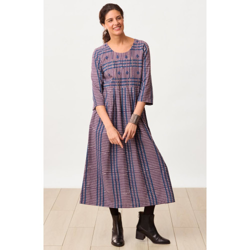 Mohina Scoop-Neck A-Line Dress - Smoky lavender Mohina Scoop-Neck A-Line Dress - Smoky lavender