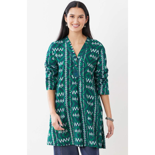 Nimbala Tunic - Navy/Jade Nimbala Tunic - Navy/Jade